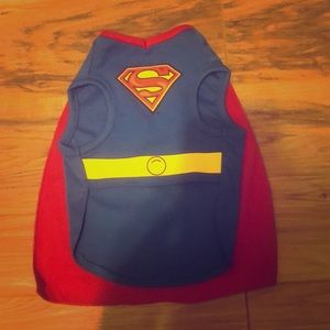 Superman dog outfit